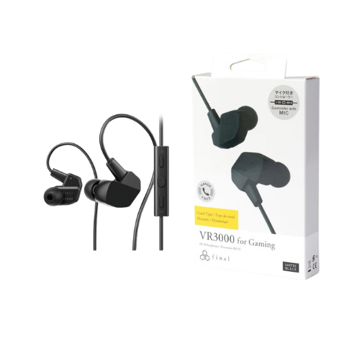 Final Audio VR3000 in-Ear Gaming Headset with Microphone for PC Gaming, Consoles and VR equipments