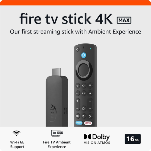 Amazon Fire TV Stick 4K MAX (2nd Generation, 2023) Streaming Device