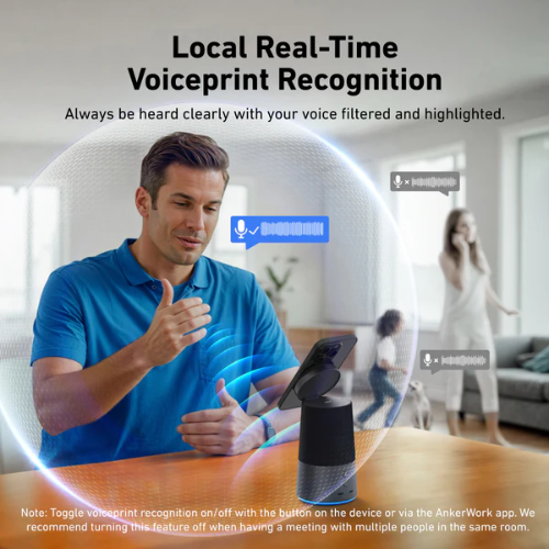 AnkerWork S600 Qi2 Wireless Charging All in One Speakerphone A3319211