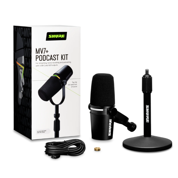 Shure MV7+ USB Podcast Microphone