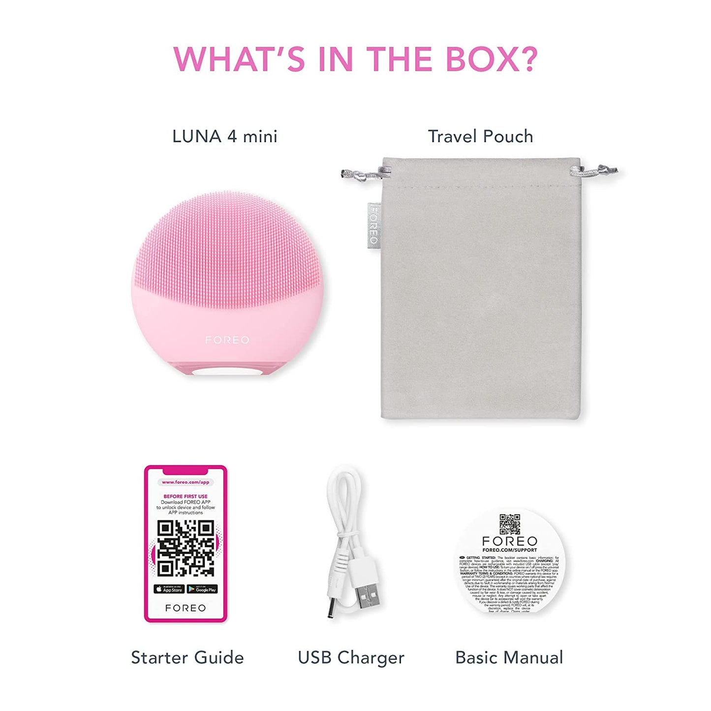 FOREO LUNA 4 mini Face Cleansing Brush & Face Massager