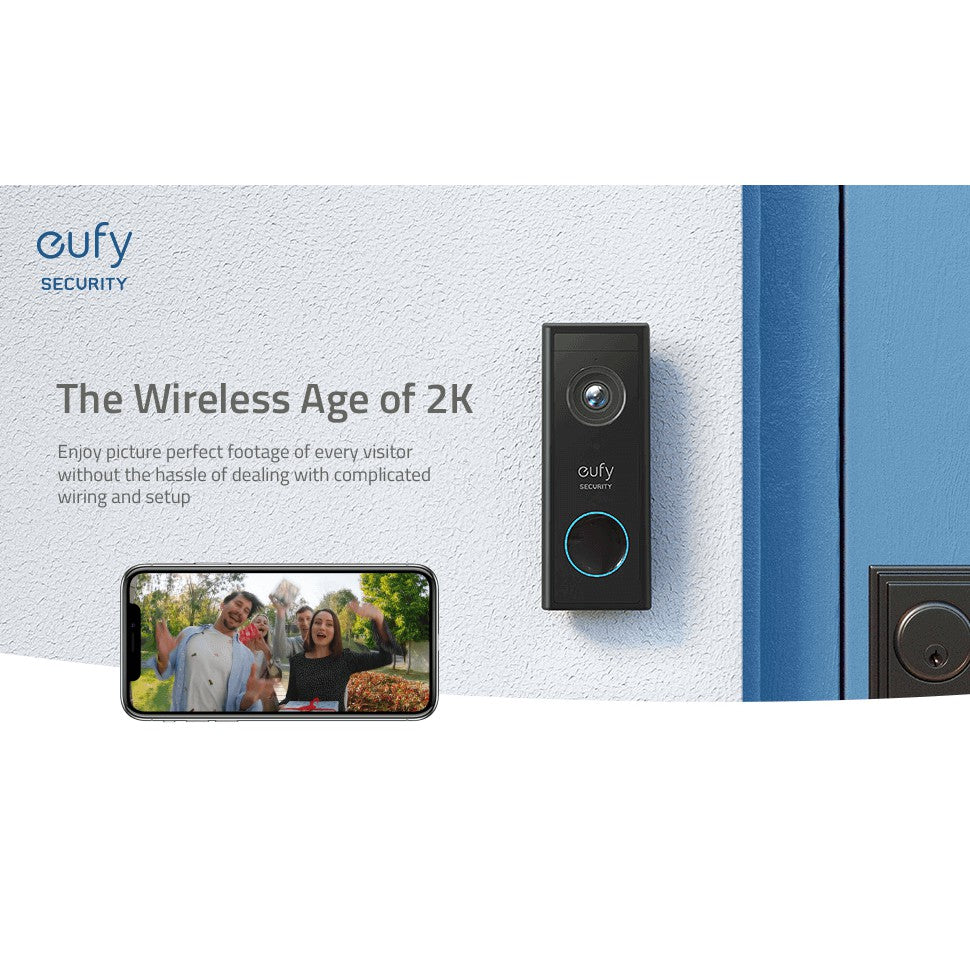 Eufy Video Doorbell 2K Wireless Smart Video Doorbell