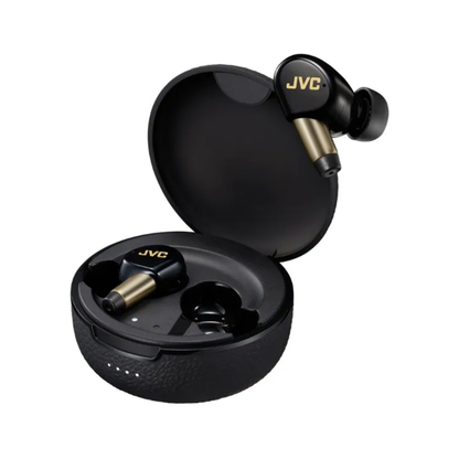 JVC Wood Masterpiece Portable Bluetooth Earbuds HA-FW5100T