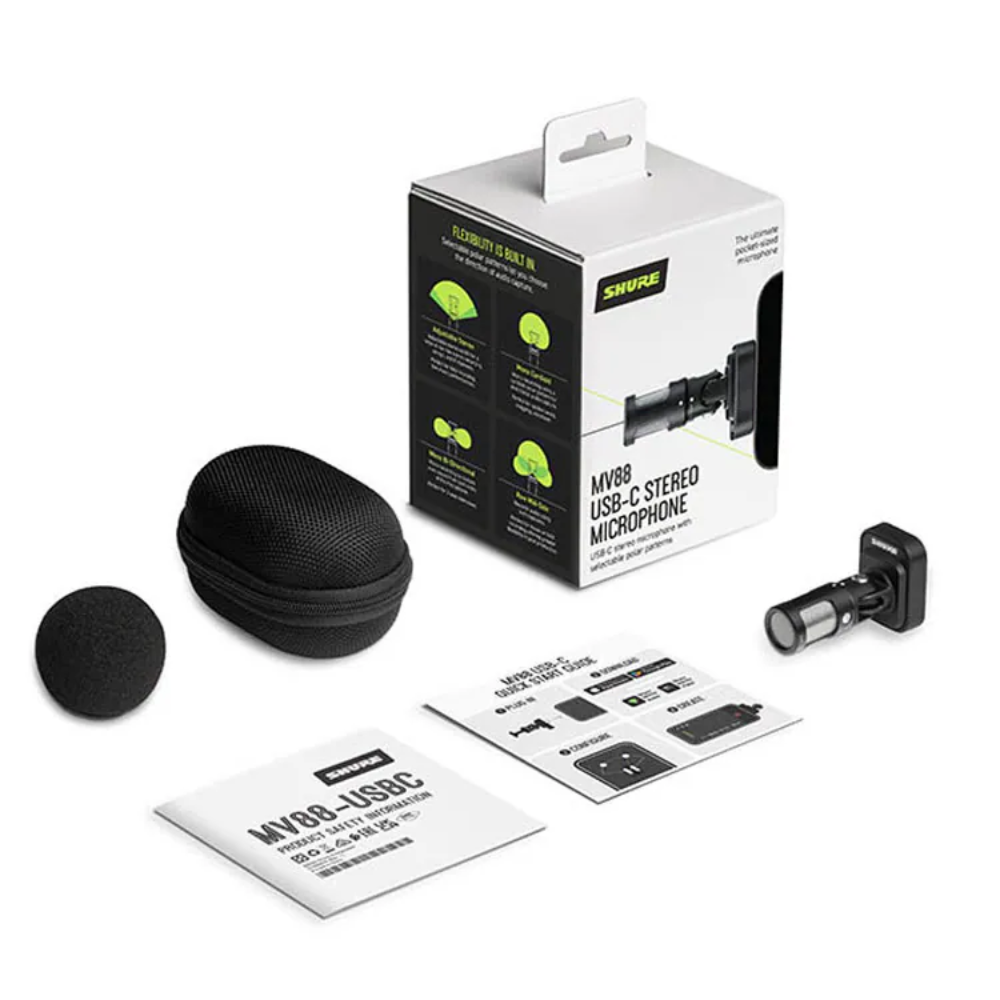 Shure MV88 USB-C Stereo Microphone MV88-USBC