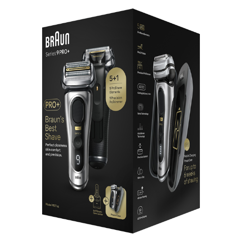 Braun Series 9 PRO+ 9577cc Wet & Dry shaver with 6-in-1 SmartCare center and PowerCase