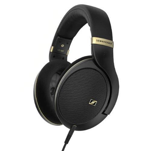 Sennheiser HD 505 Gold Monitor 3.5mm Headphone with 3.5mm to 6.3mm Adapter