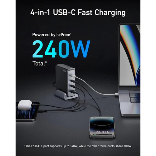 ANKER PRIME 240W GaN Desktop Charger (4 Ports) A2342211