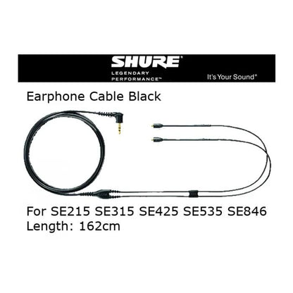 Shure EAC64 Earphones Replacement  Detachable Cable for SE Earphones 162 cm