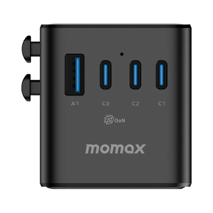 MOMAX 1-World² 205W 7-Port Dual AC Travel Adapter UA28