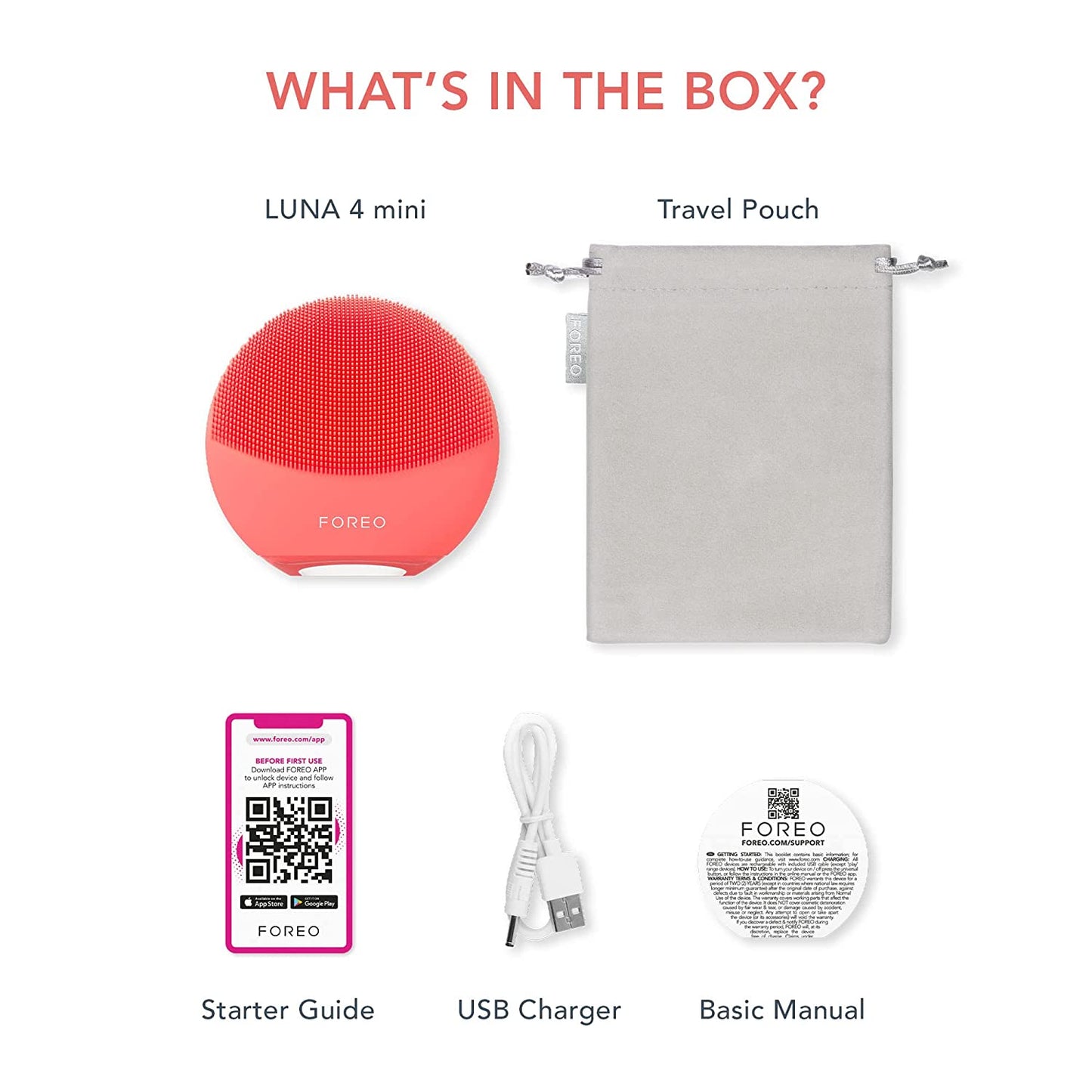 FOREO LUNA 4 mini Face Cleansing Brush & Face Massager