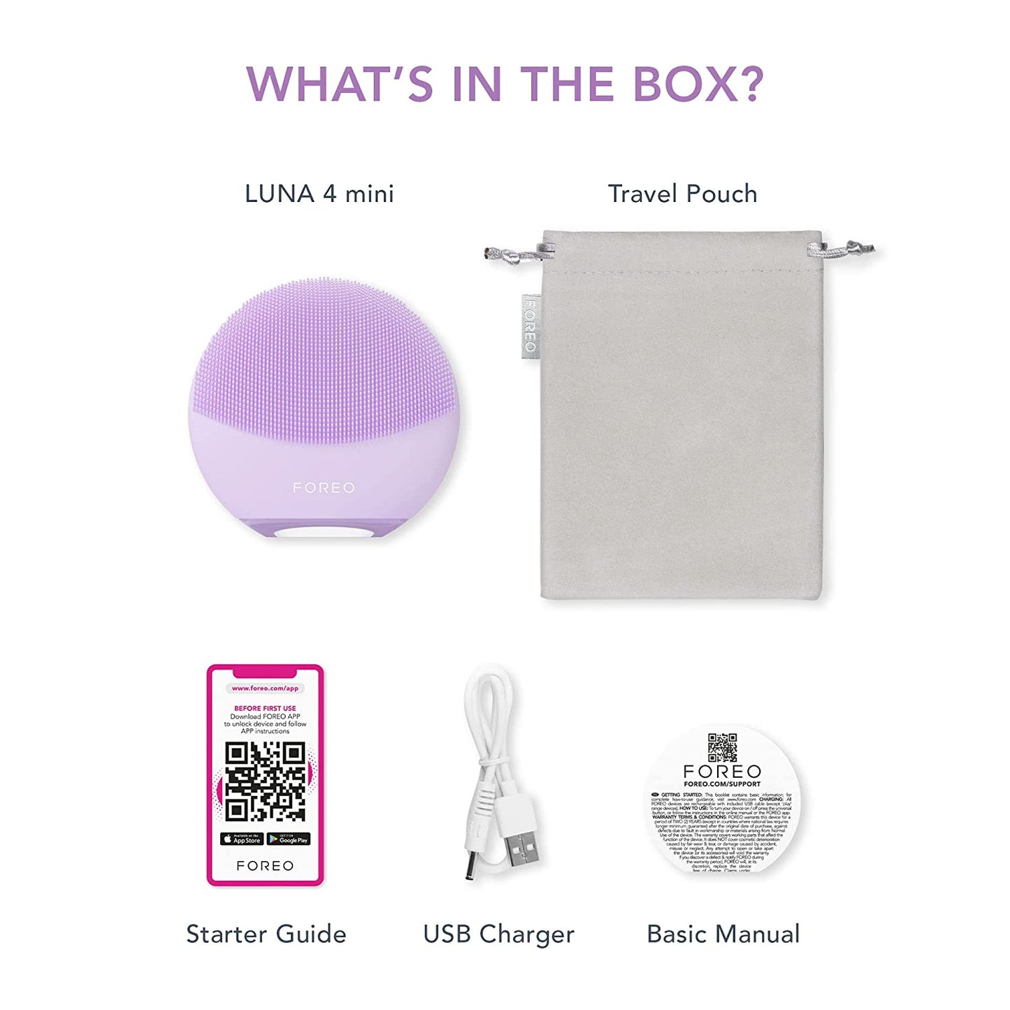 FOREO LUNA 4 mini Face Cleansing Brush & Face Massager