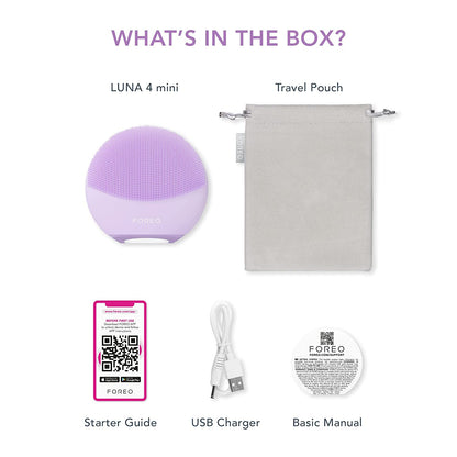 FOREO LUNA 4 mini Face Cleansing Brush & Face Massager