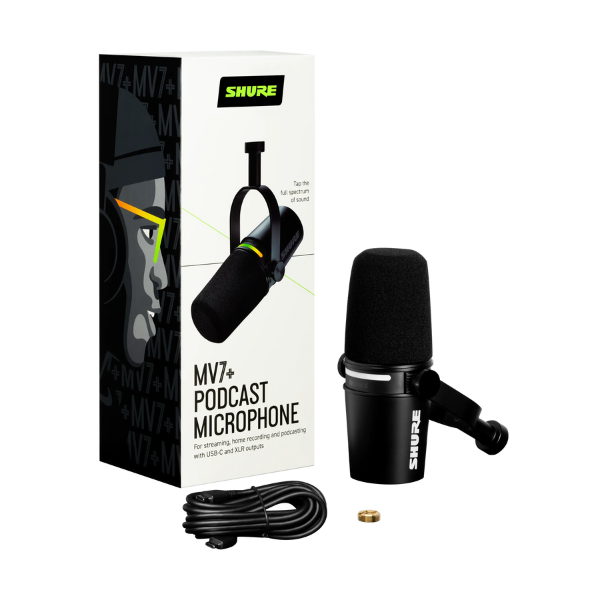 Shure MV7+ USB Podcast Microphone