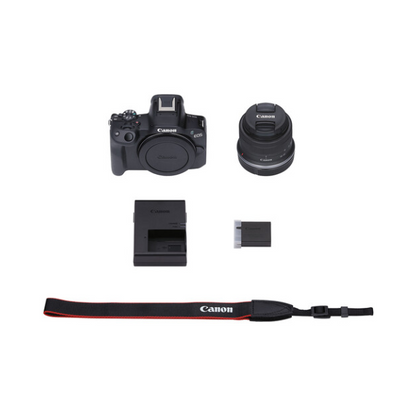 Canon EOS R50 Mirrorless Camera with 18-45mm Lens