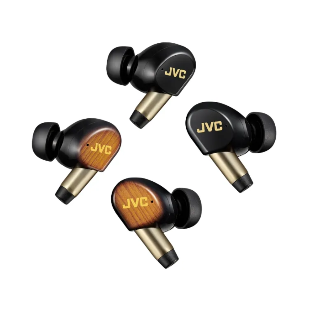 JVC Wood Masterpiece Portable Bluetooth Earbuds HA-FW5100T