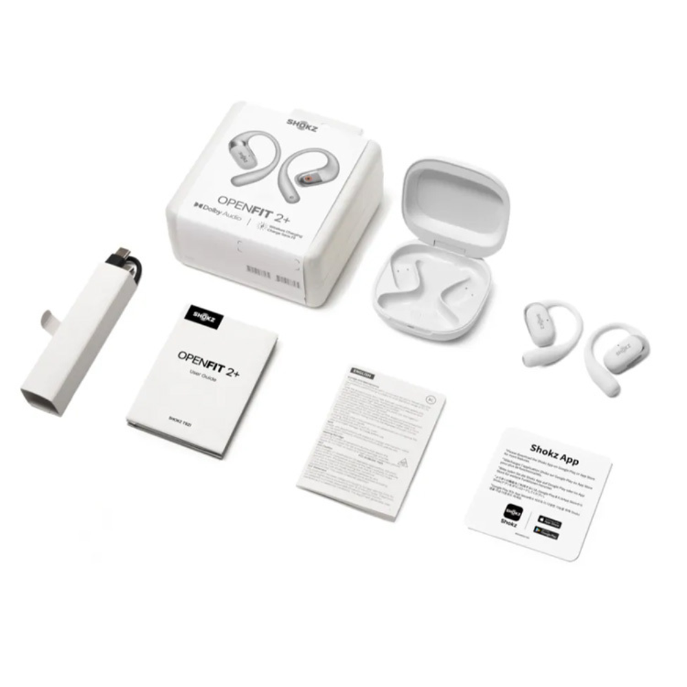 Shokz OpenFit 2+ T921 Dual Driver Premium Open-Ear TrueWireless Bluetooth Headphones