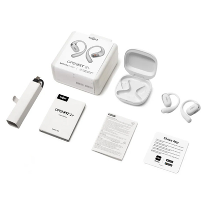 Shokz OpenFit 2+ T921 Dual Driver Premium Open-Ear TrueWireless Bluetooth Headphones