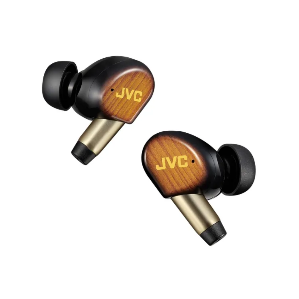 JVC Wood Masterpiece Portable Bluetooth Earbuds HA-FW5100T