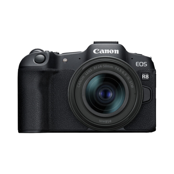 Canon EOS R8 Mirrorless Camera with RF 24-50mm f/4.5-6.3 IS STM Lens