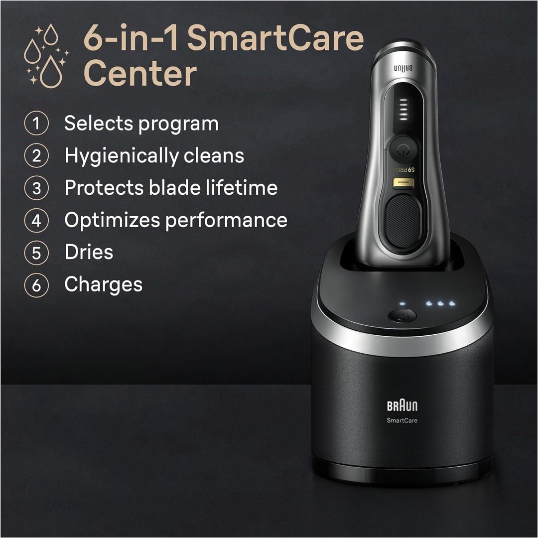 BRAUN Series 9 PRO+ 9587cc Wet & Dry shaver with 6-in-1 SmartCare