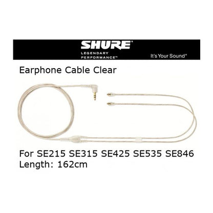 Shure EAC64 Earphones Replacement  Detachable Cable for SE Earphones 162 cm
